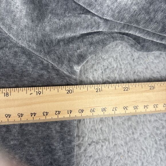 Pure J. Jill Women's Casual Gray Velour Pima Cotton Tunic Mini Dress SZ M A-line - Picture 6 of 7